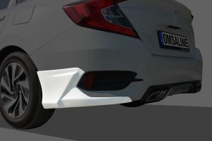 Honda Civic FC5 Sedan Arka Tampon Kaşı 2 Parça 2016-2021 Arası