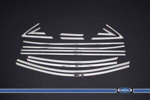 OMSA Hyundai Accent Blue Krom Cam Çerçevesi 14 Parça 2011-2017 Arası