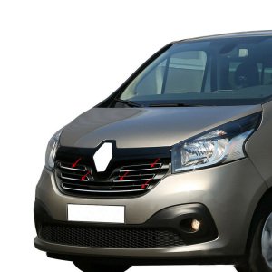 Renault Trafic Krom Ön Panjur 2015 - 2022 Arası  5Prç Paslanmaz Çelik
