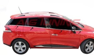 Renault Clio 4 Sport Tourer Krom Cam Çıtası 8Prç Paslanmaz Çelik