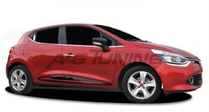 Renault Clio 4 HB Krom Cam Çıtası Tk 8Prç Paslanmaz Çelik