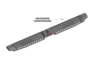 OMSA Mitsubishi L200 Dakar Yan Basamak Siyah V2 2020-2024 Arası