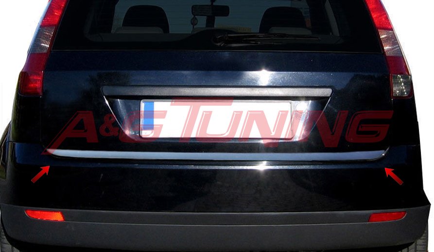 Ford Fiesta Krom Bagaj Alt Çıta Formlu 2002-2008 Paslanmaz Çelik