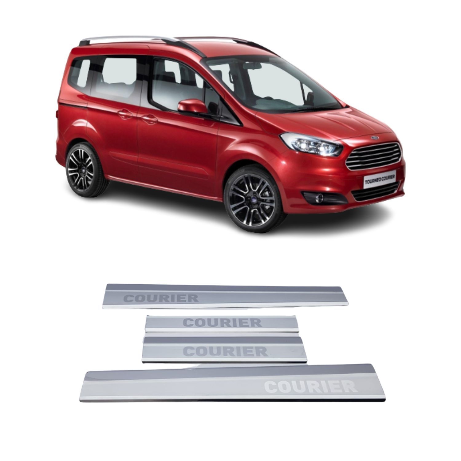 Courier Krom Kapı Eşiği TK 4Kapı 2014 - 2023 ARASI Paslanmaz Çelik