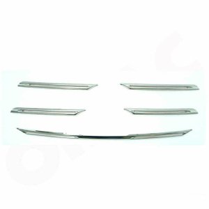 Renault Megane 4 HB Krom Ön Panjur 5 Prç. 2016-2020 Arası Paslanmaz Çelik