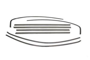 OMSA Fiat Egea HB Sedan Siyah Krom Cam Çerçevesi 8 Parça 2016 ve Sonrası