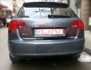 AUDI A3 Krom Bagaj Alt Çıta 2004-2012 Formlu Paslanmaz Çelik