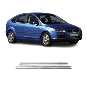 Ford Focus HB Krom Cam Çıtası 2005-2011 4Prç Paslanmaz Çelik
