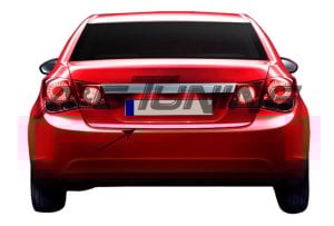 Chevrolet Cruze SEDAN Krom Bagaj Alt Çıta Formlu Paslanmaz Çelik