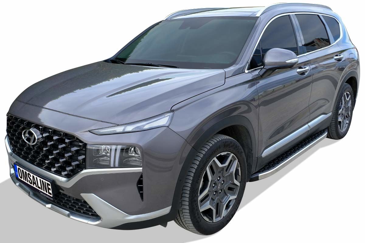 OMSA Hyundai Santa Fe Blackline Yan Basamak Krom 2019 ve Sonrası