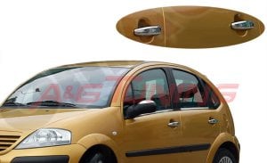 Citroen C3 Krom Kapı Kolu Tk 2002-2009 4 Kapı Paslanmaz Çelik