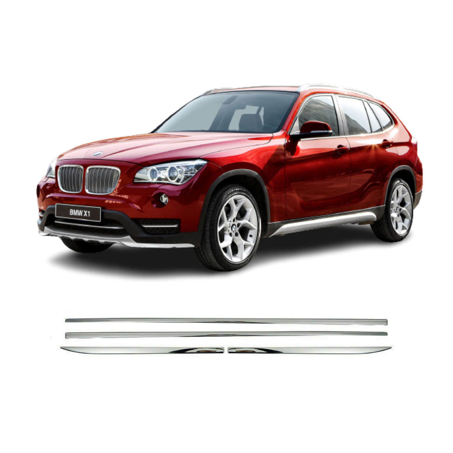 Bmw X1 Krom Kapı Çıtası (4prç) 2009-2015 Arası Paslanmaz Çelik