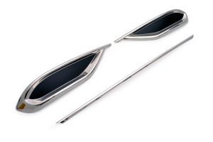 OMSA VW Tiguan Krom Egzoz Çerçevesi 3 Parça 2020-2023 Arası