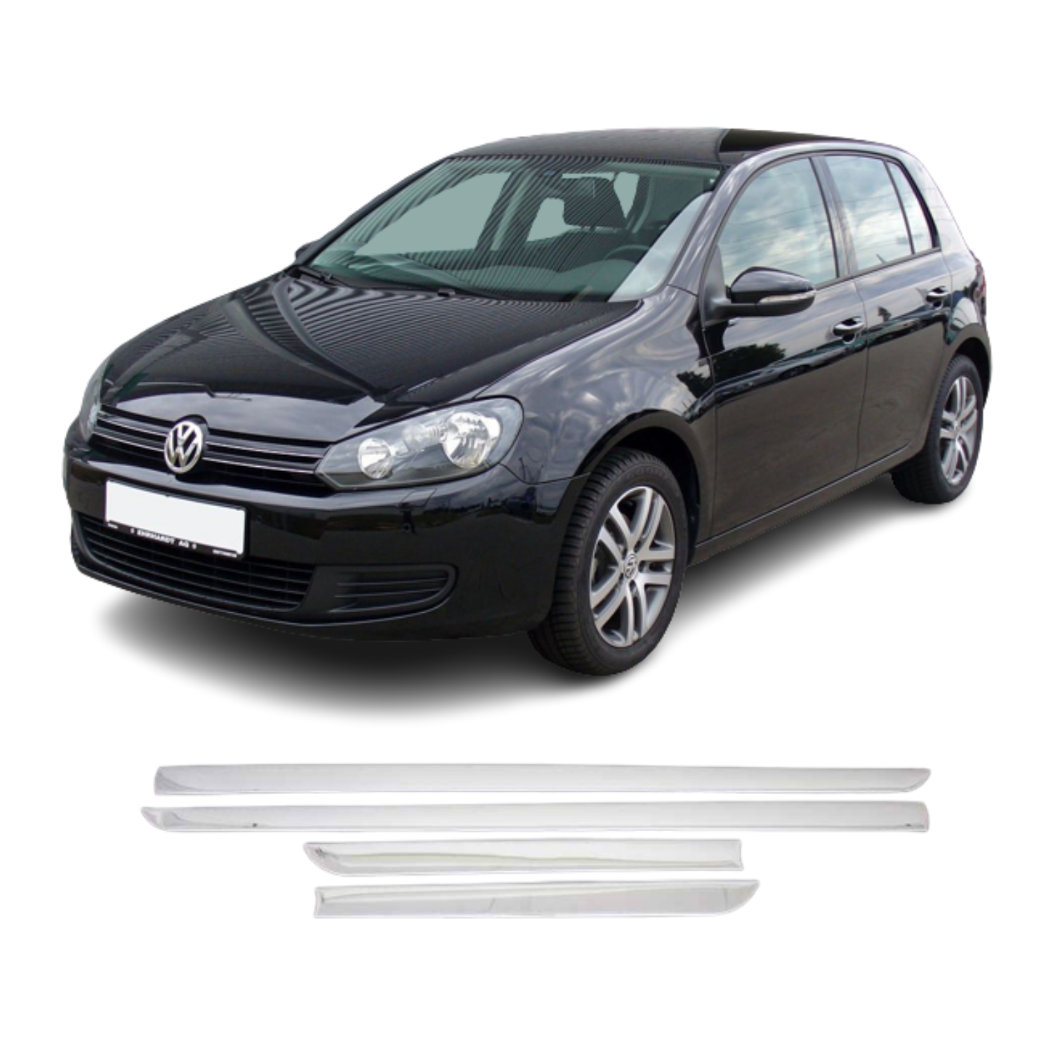Golf 6 Krom Yan Kapı Çıtası 2009-2013 Arası Paslanmaz Çelik