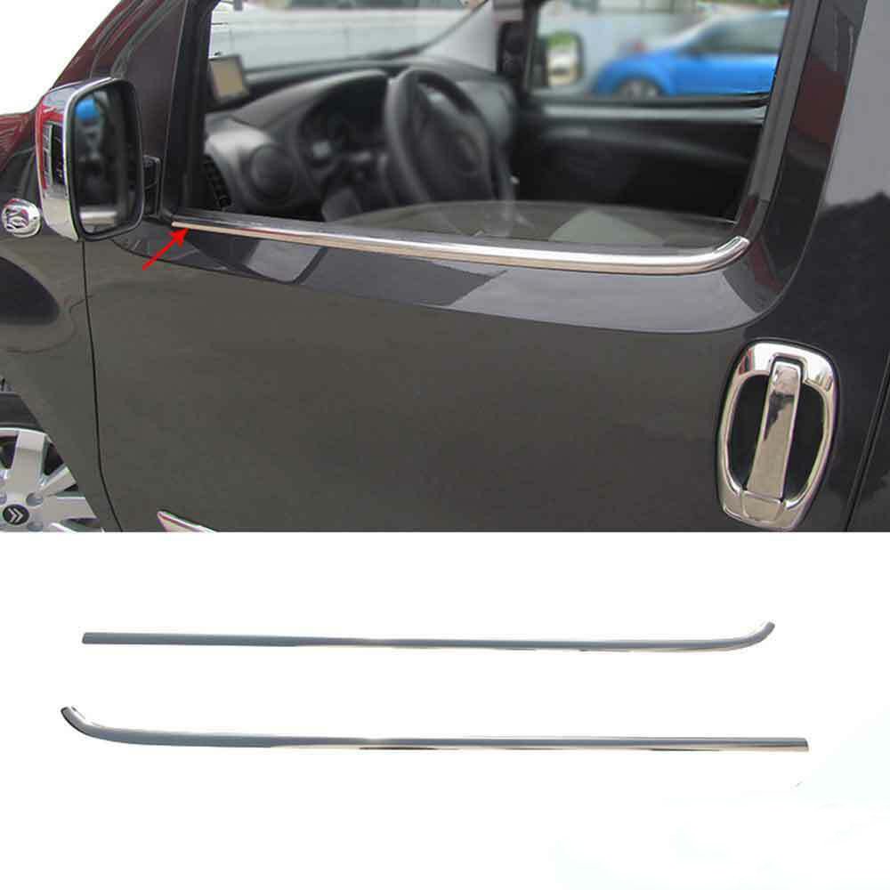 Citroen Nemo Krom Cam Çıtası Tk 2008 Üzeri 2Prç Paslanmaz Çelik