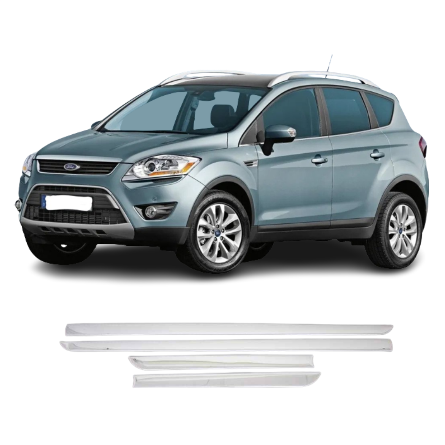 Ford Kuga Krom Yan Kapı Çıtası 2008-2013 Arası Paslanmaz Çelik
