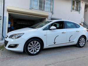 Astra J SD Krom Yan Kapı Çıtası 2010 Ve Üzeri Paslanmaz Çelik