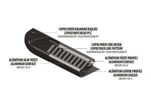 OMSA Isuzu D-Max Piramitline Yan Basamak 2010-2012 Arası