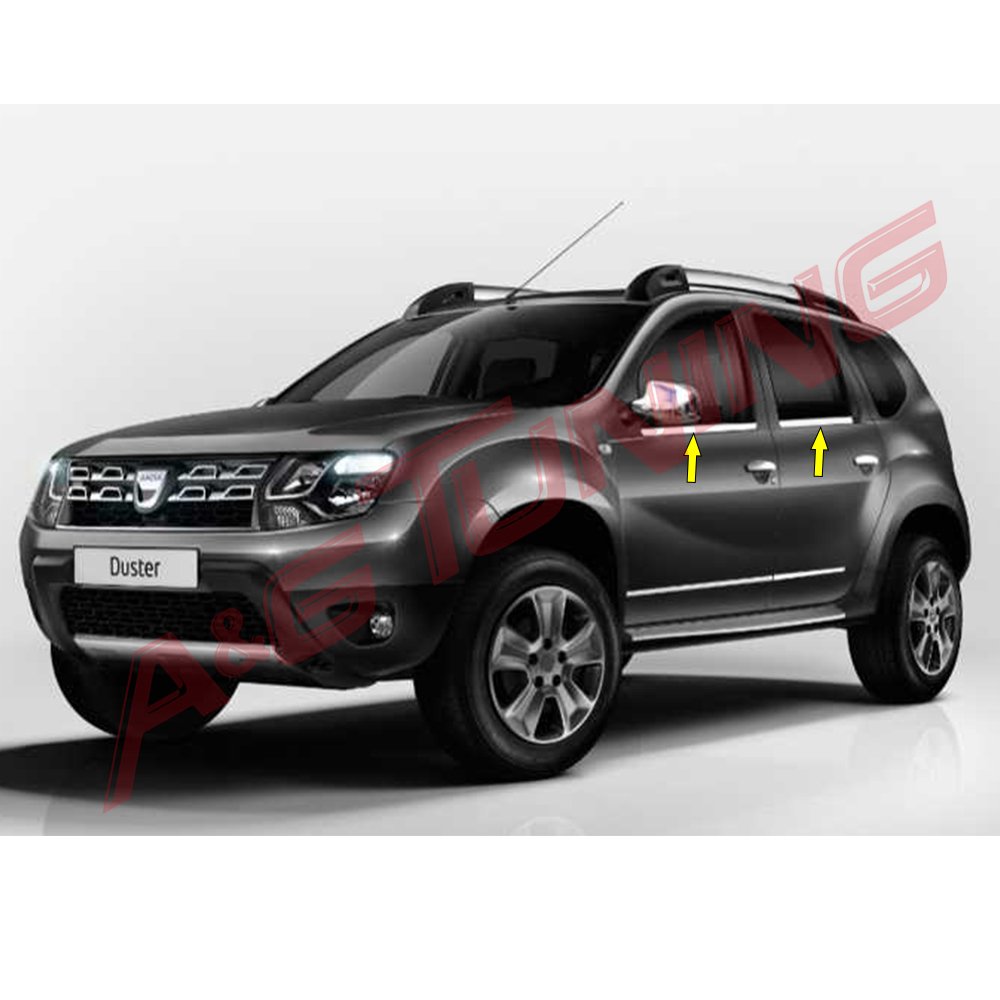 Dacia Duster Krom Cam Çıtası Tk 2010-2017 Arası Paslanmaz Çelik