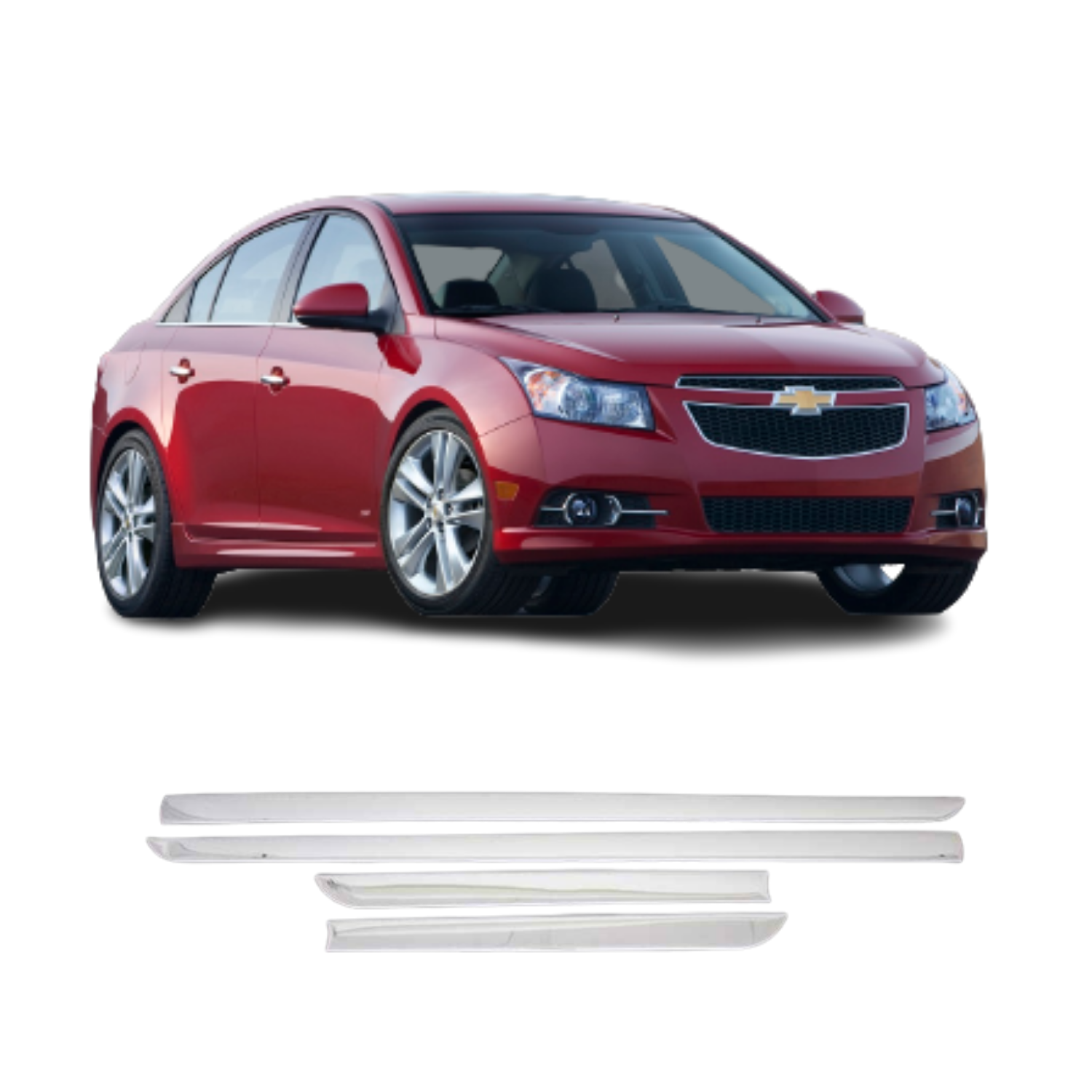 Chevrolet Cruze Krom Yan Kapı Çıtası 2009 Ve Üzeri Paslanmaz Çelik