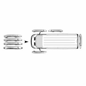 Mercedes Sprinter W907 Krom Kapı Kolu 4 Kapı 8 Parça Tek Delik  2018 Ve Sonrası